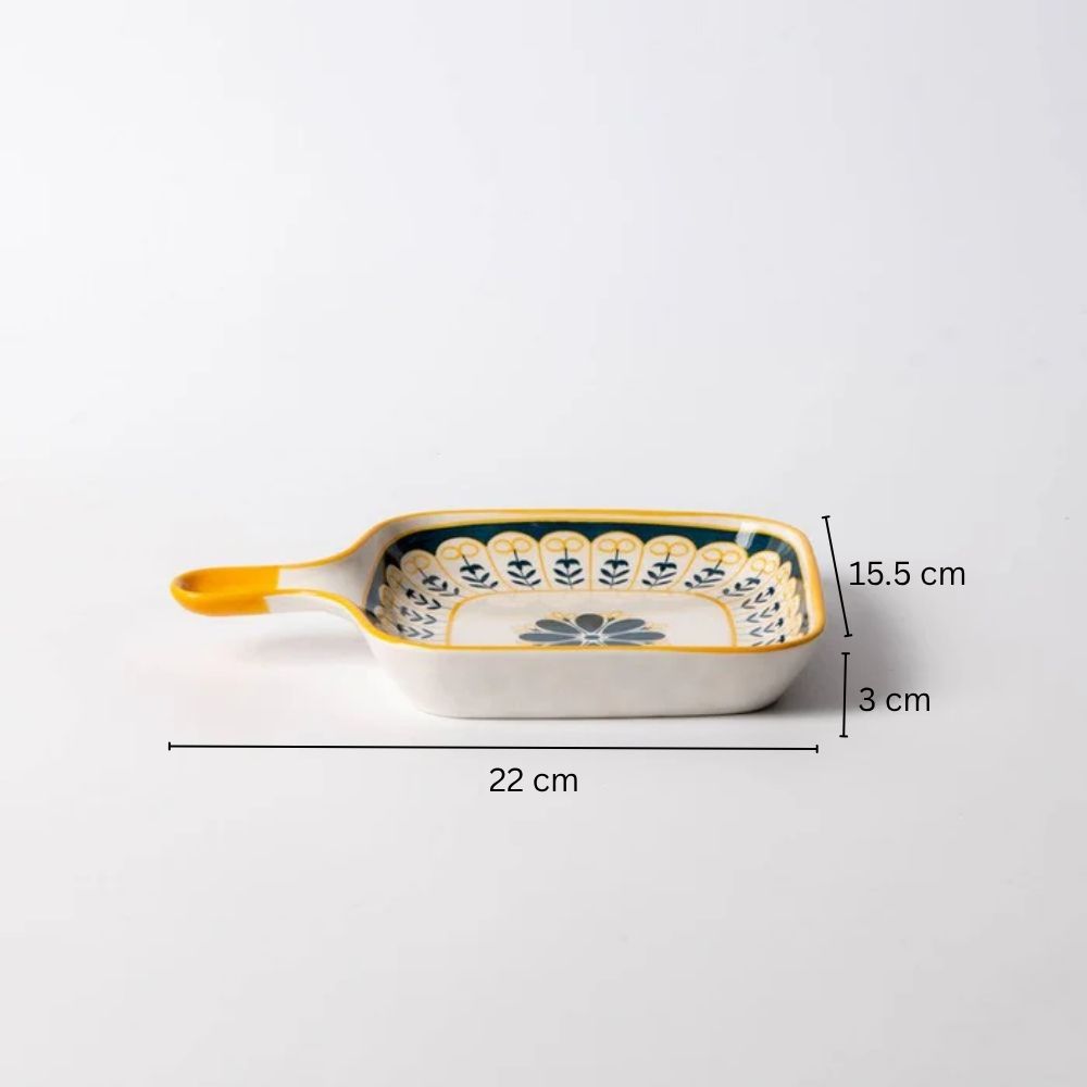 Tuscan Floral Square Serving Pan
