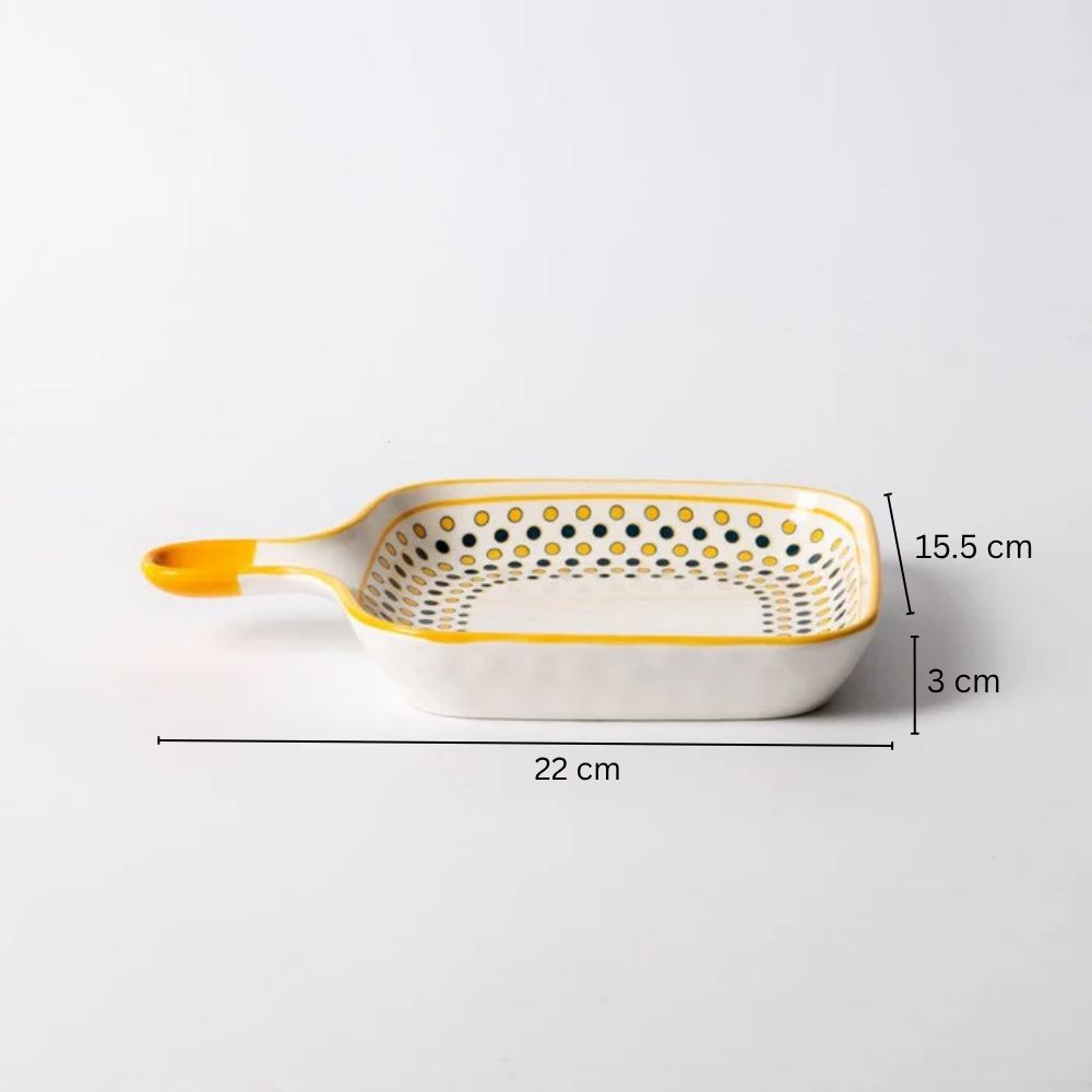 Tuscan Dotted Square Serving Pan