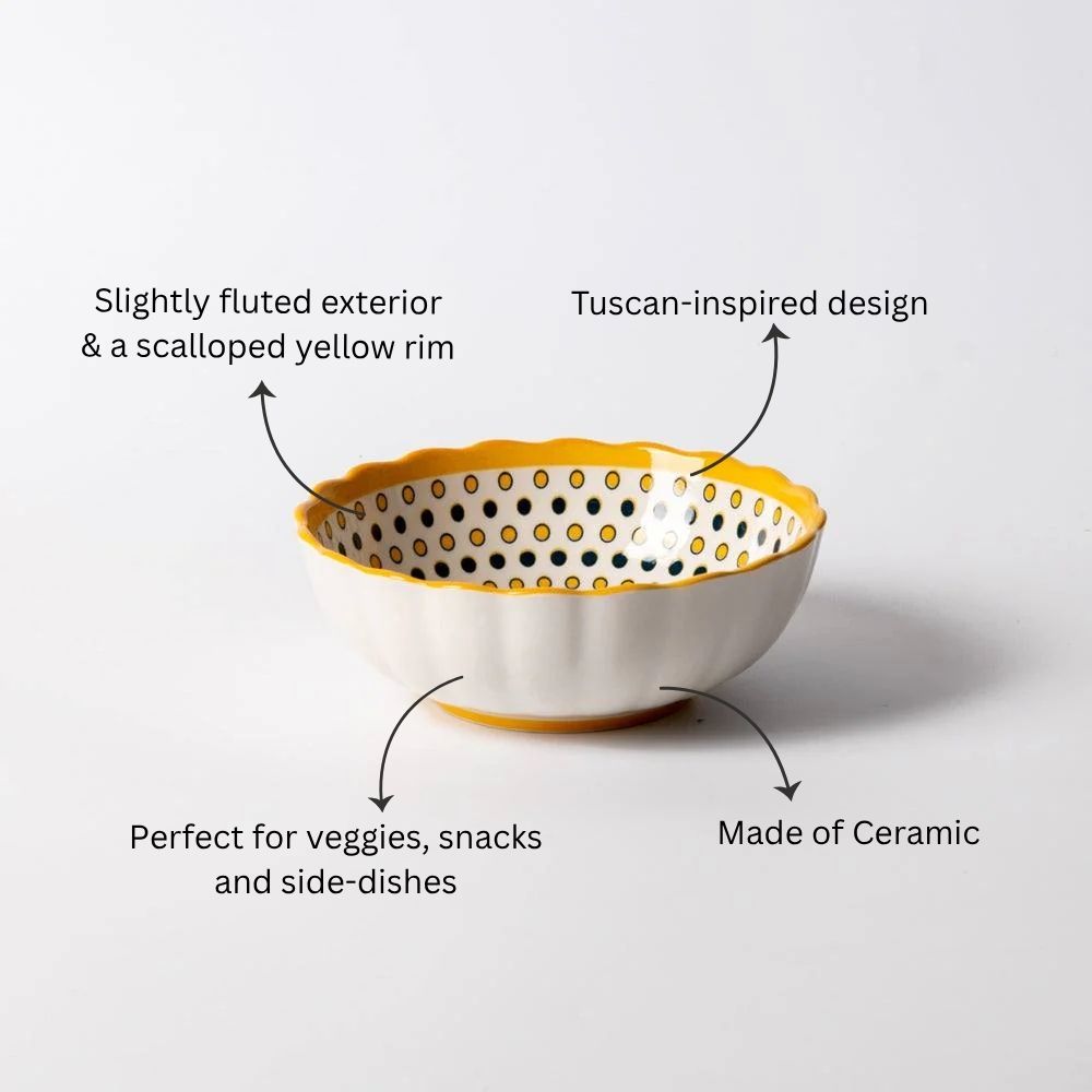 Tuscan Dotted Medium Bowl