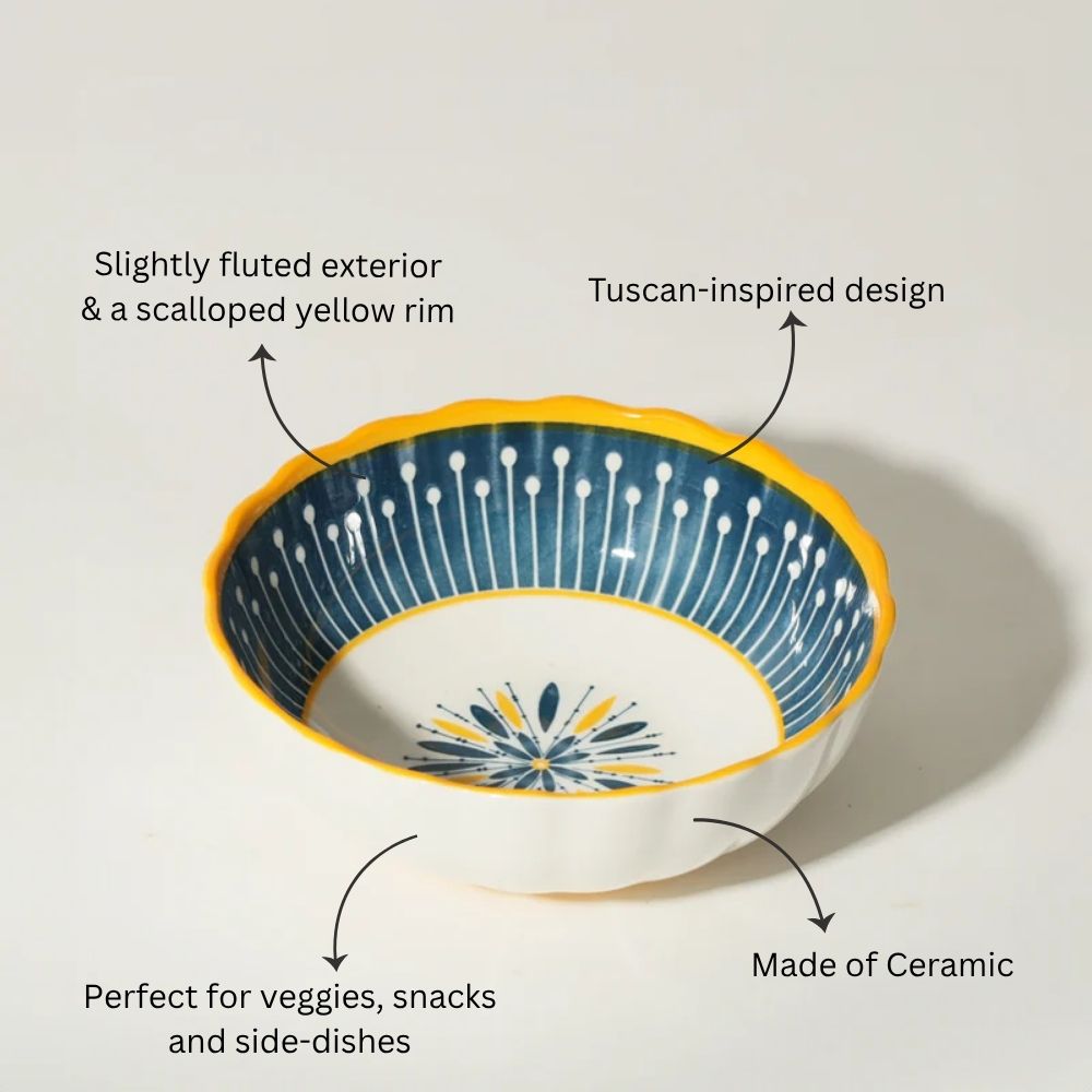 Tuscan Bloom Medium Bowl