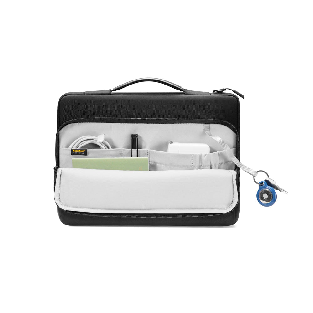Defender A14 Premium Laptop Briefcase - Black 12 to 13 Inch