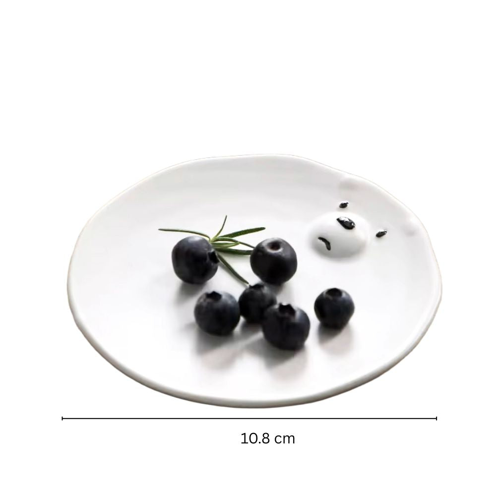 Polar Bear Ceramic Mini Plate - White