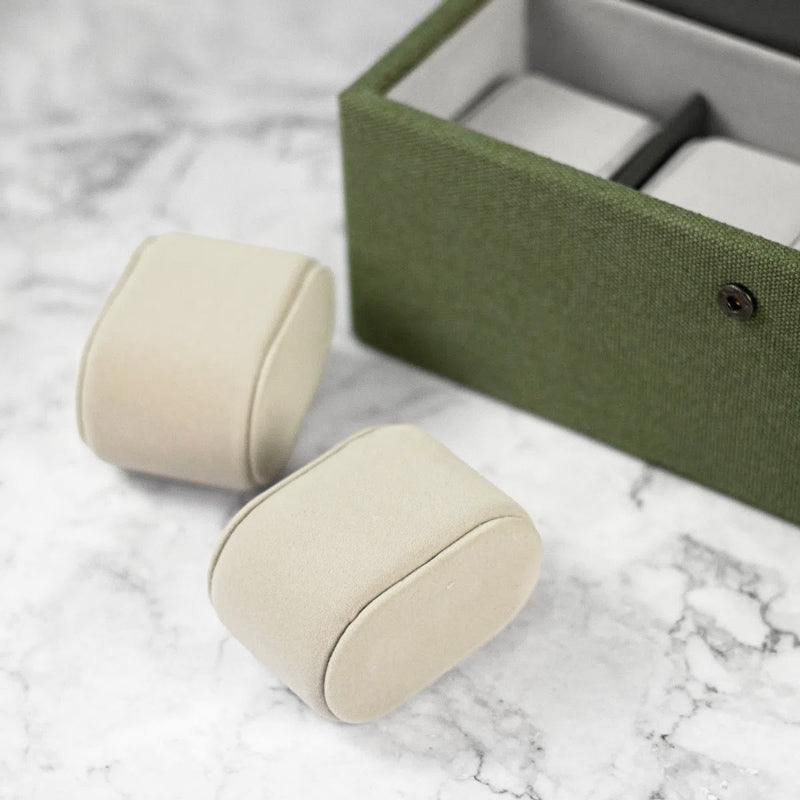 Watch Box 4-piece - Green Canvas