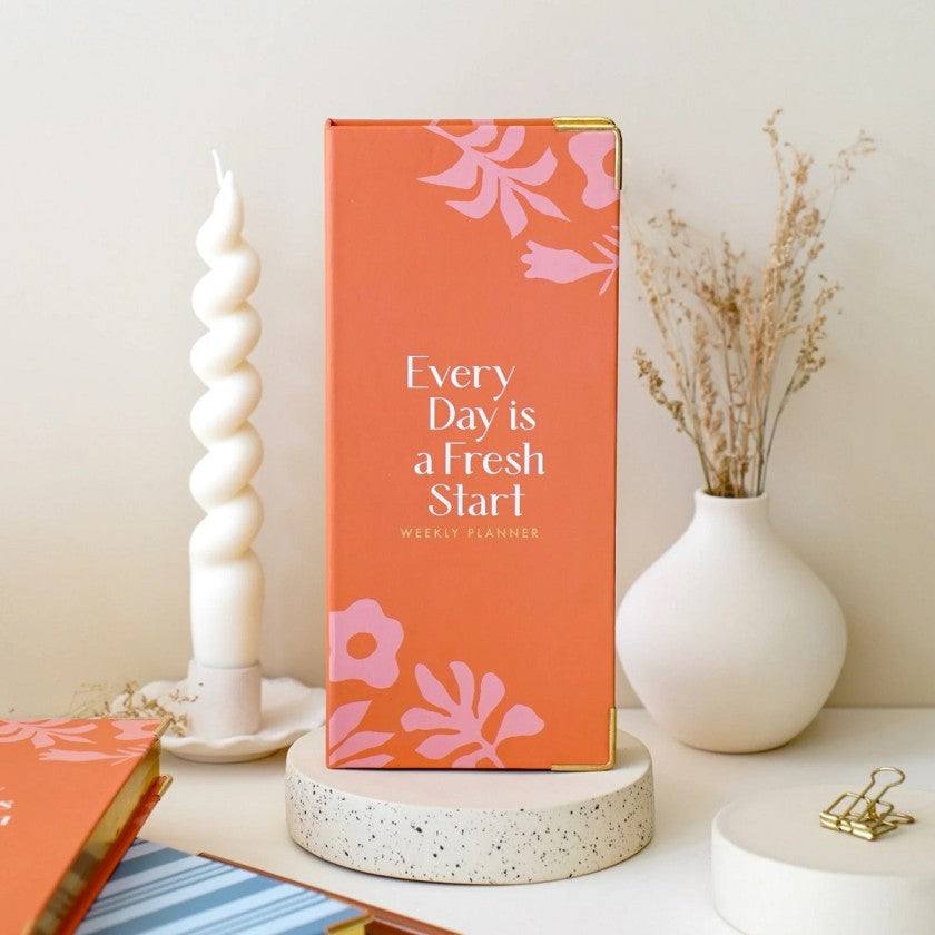 7mm Slim Weekly Planner - Coral Rush