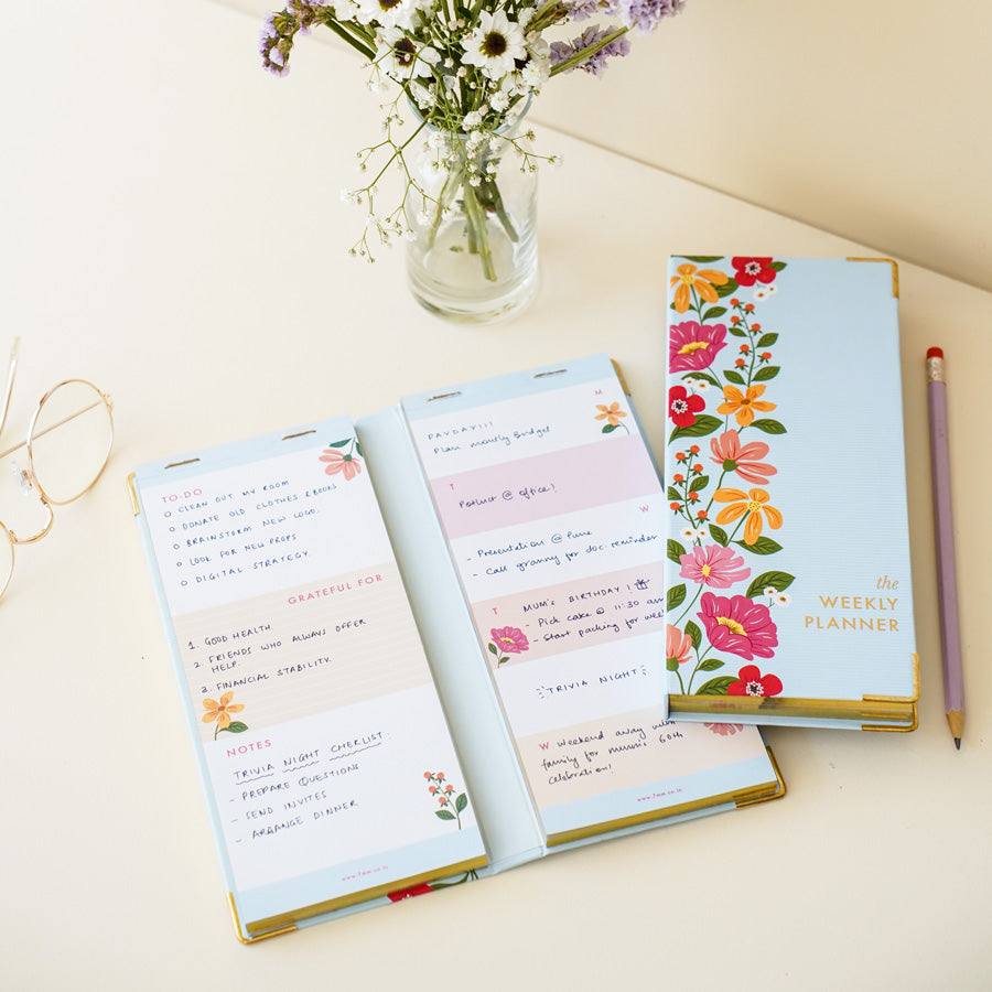 7mm Slim Weekly Planner - Floral Affair