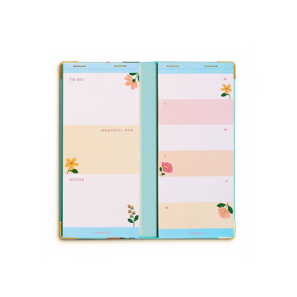 7mm Slim Weekly Planner - Floral Affair