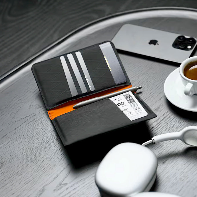 ARK Bifold Passport Wallet - Axogrid Black