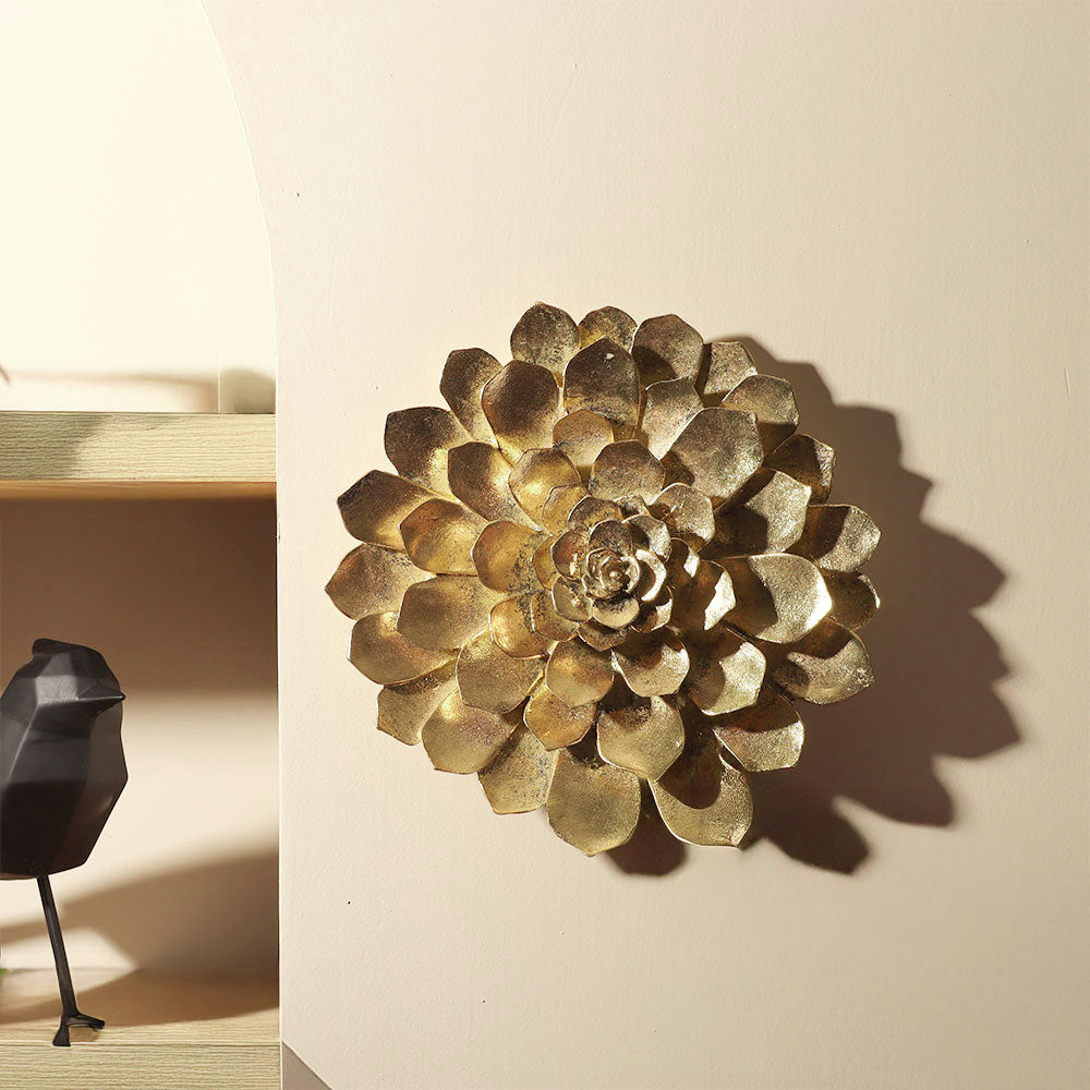 Abalone Cacti Wall Accent Large - Gold