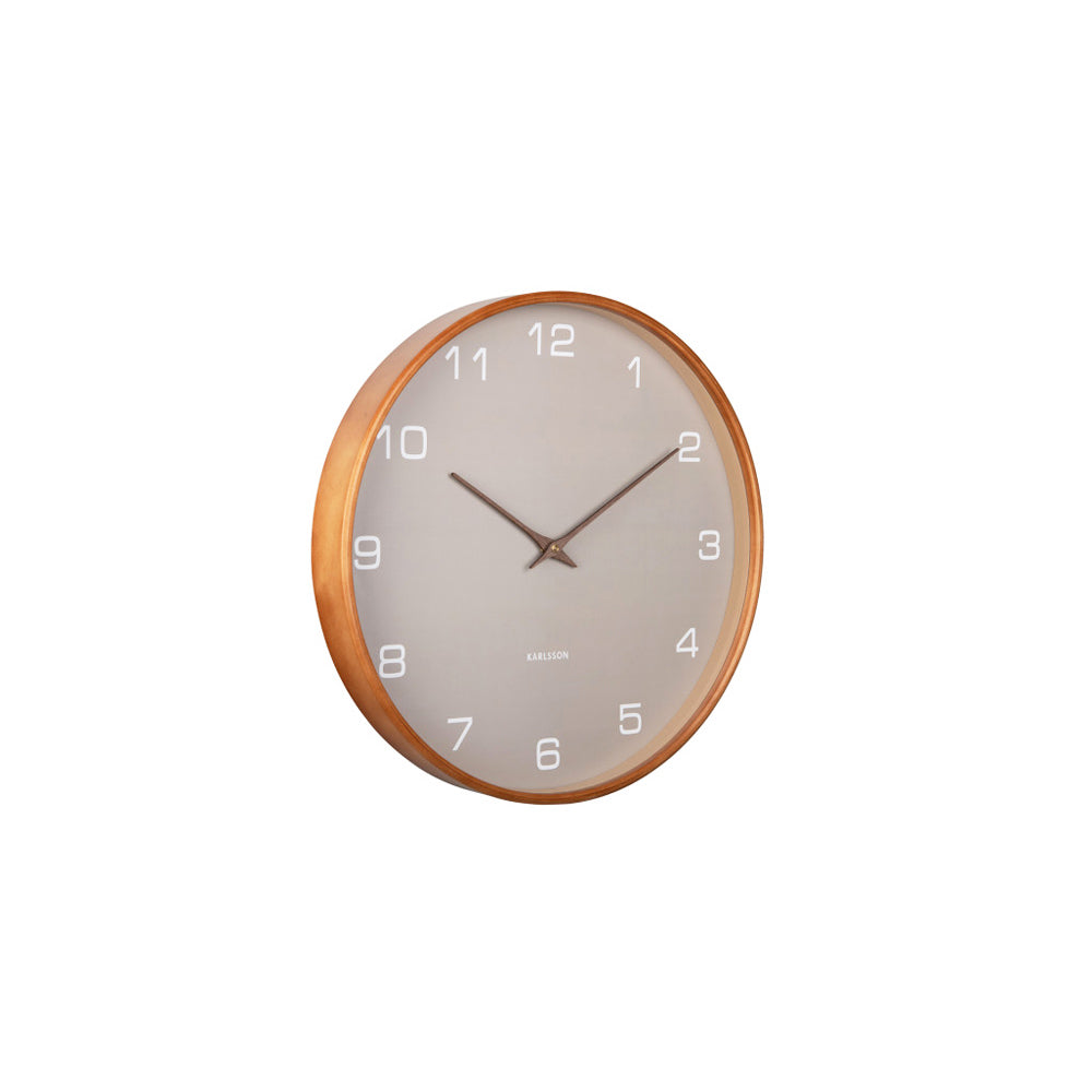 Acento Wall Clock 40cm - Grey