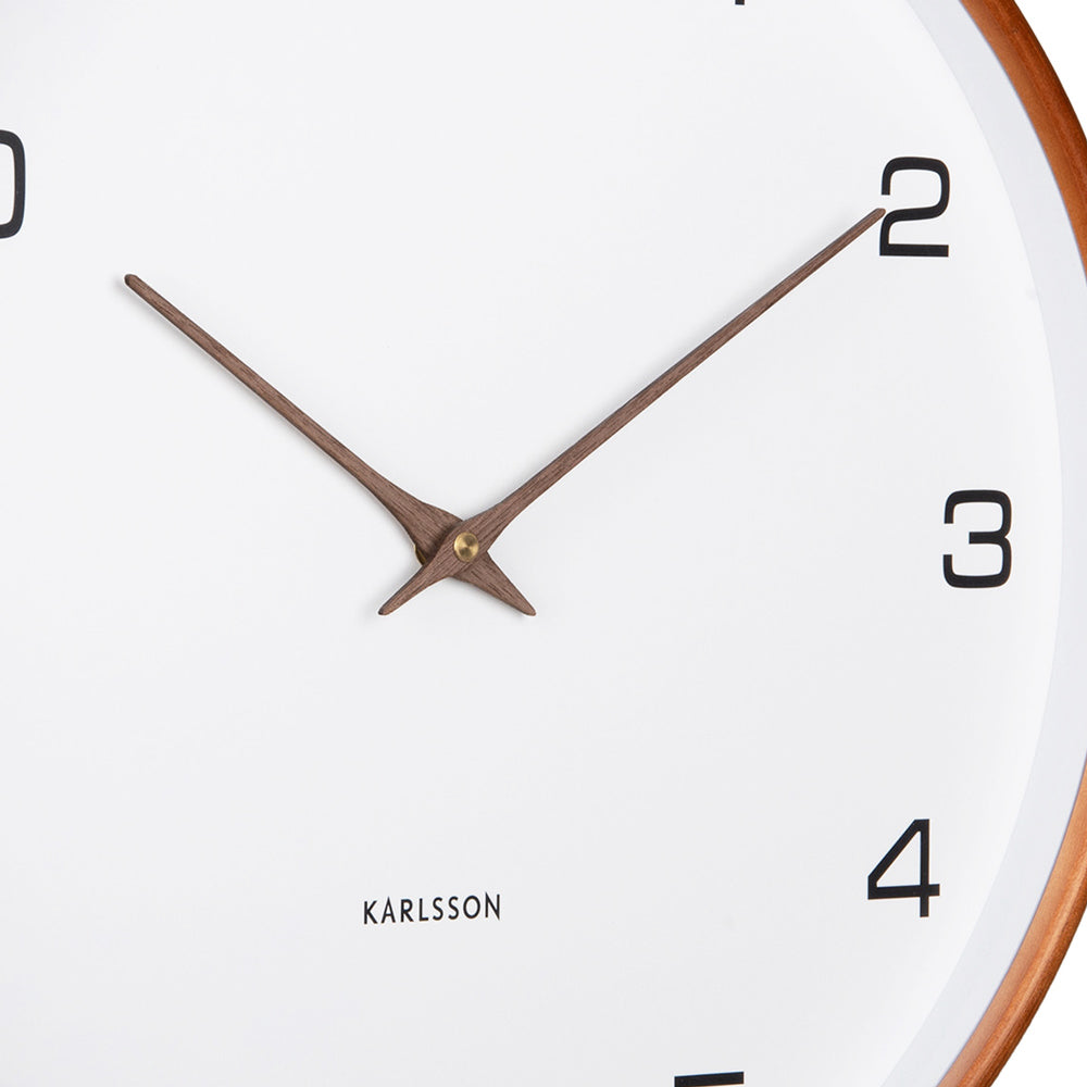Acento Wall Clock 40cm - White