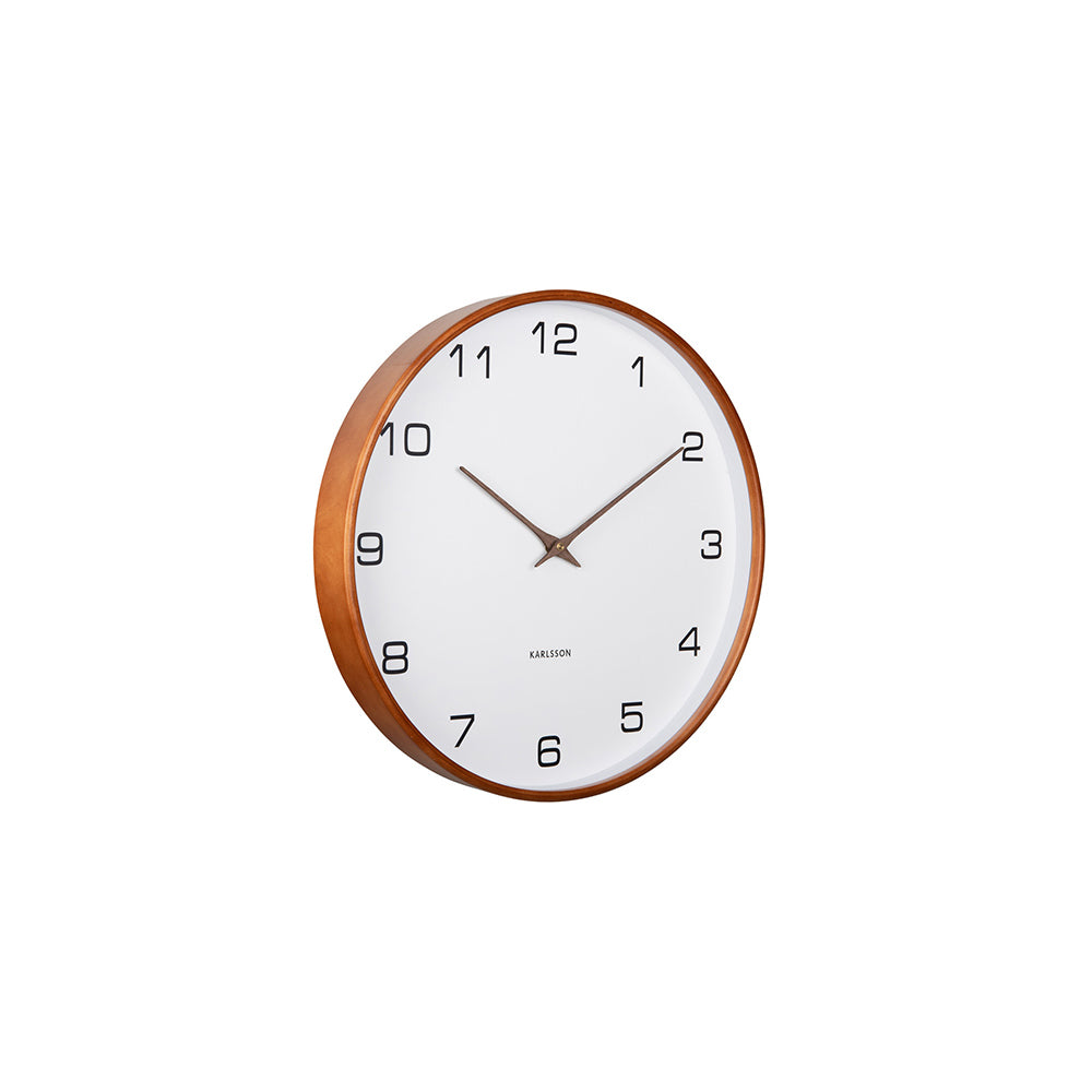 Acento Wall Clock 40cm - White