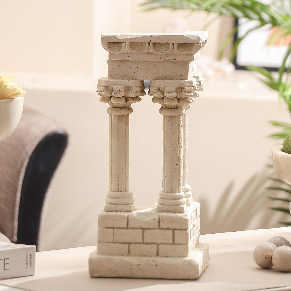 Acropolis Columns Sculpture - Vintage Beige