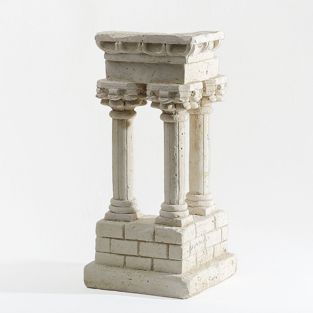 Acropolis Columns Sculpture - Vintage Beige