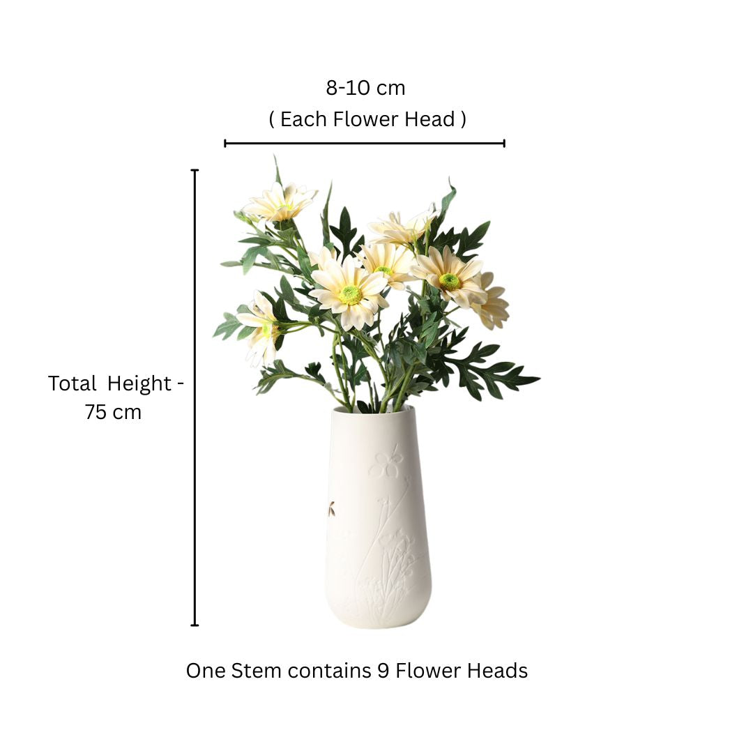 African Daisy Faux Stem - Buttercream