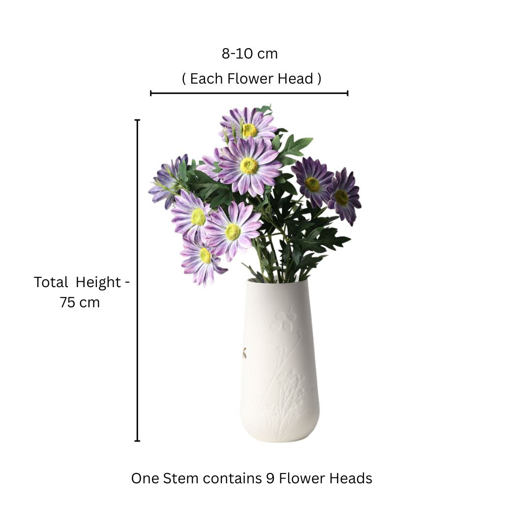 African Daisy Faux Stem - Purple