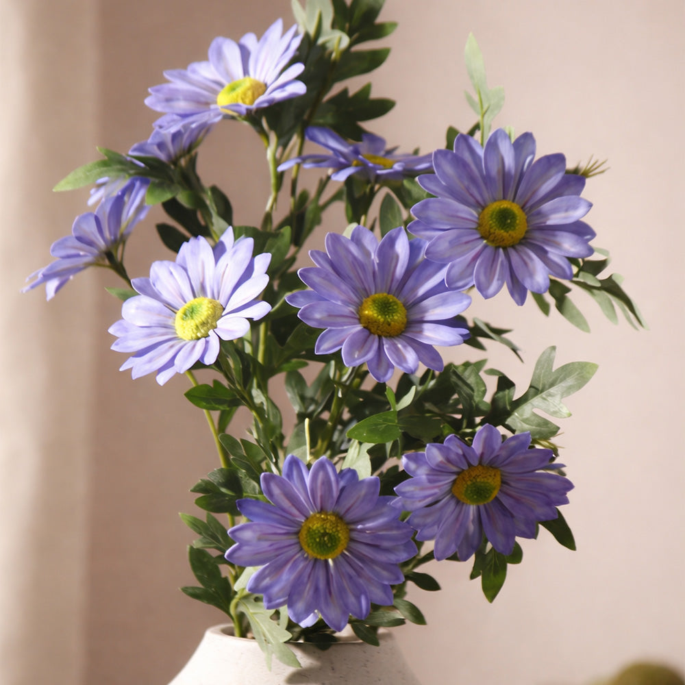 African Daisy Faux Stem - Blue