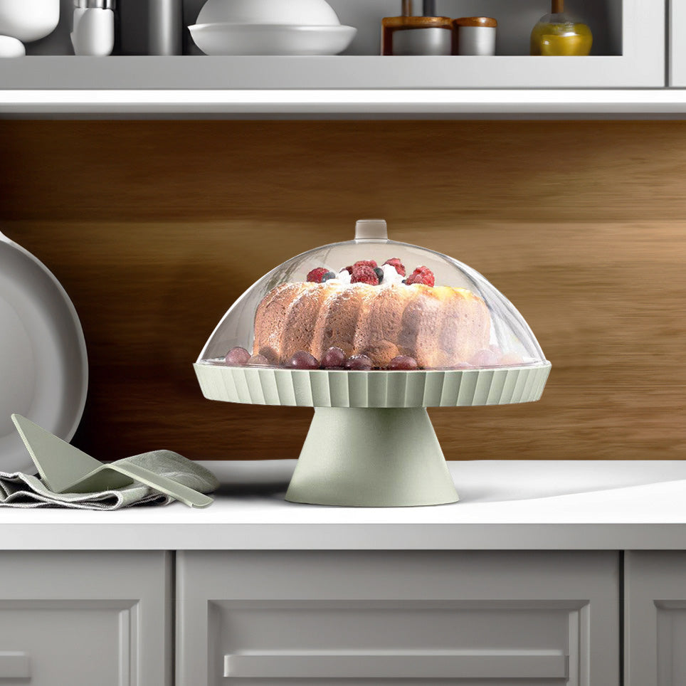 Agora Cake Stand with Cover - Forest