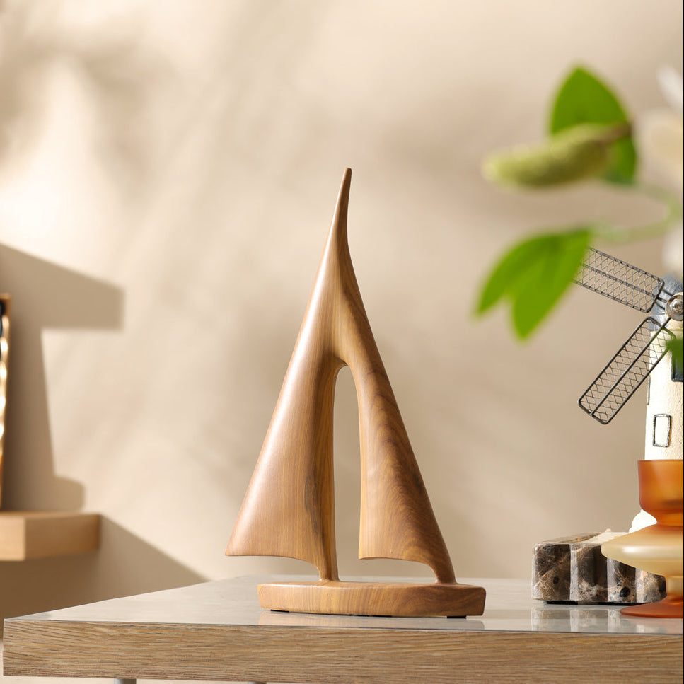 Ahoy Sailor Sculpture Medium - Wood