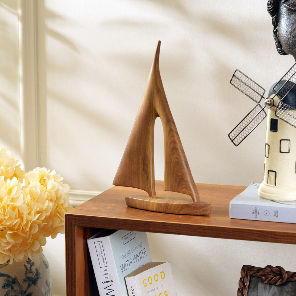 Ahoy Sailor Sculpture Medium - Wood