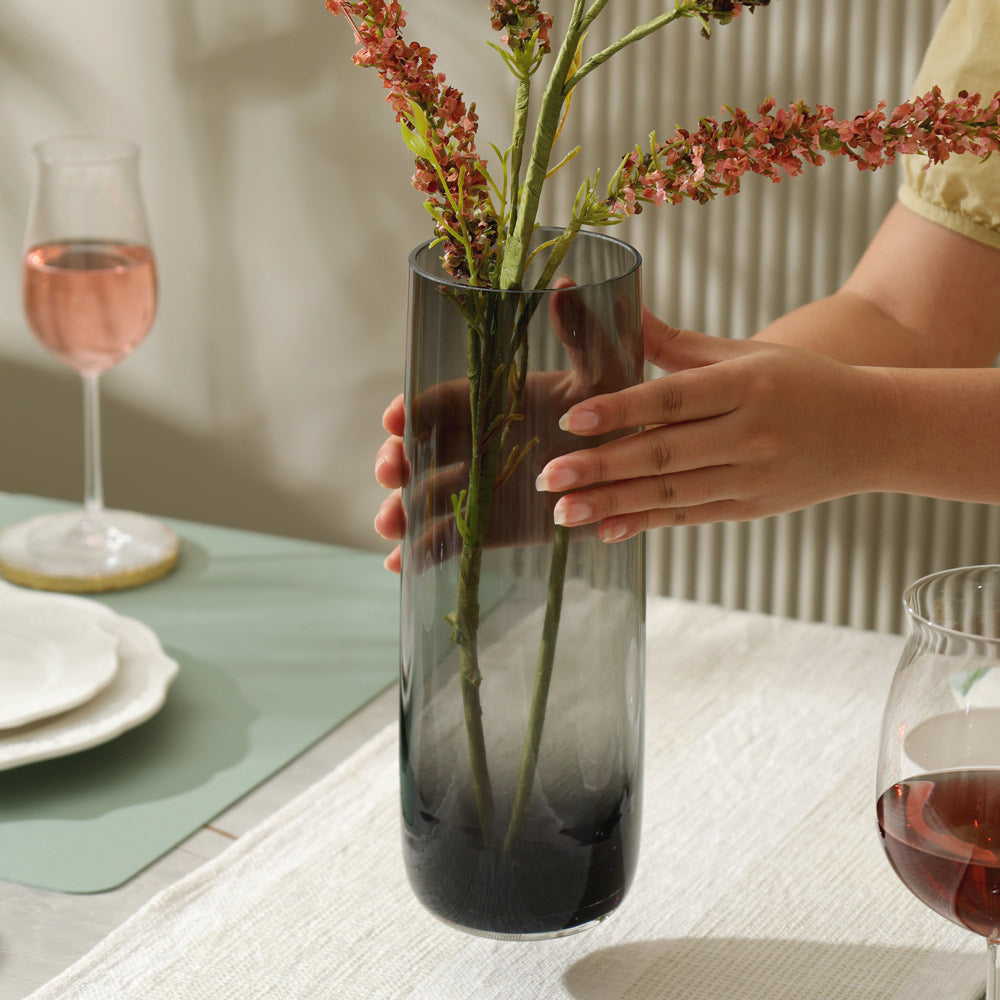 Ajana Glass Vase Tall - Grey