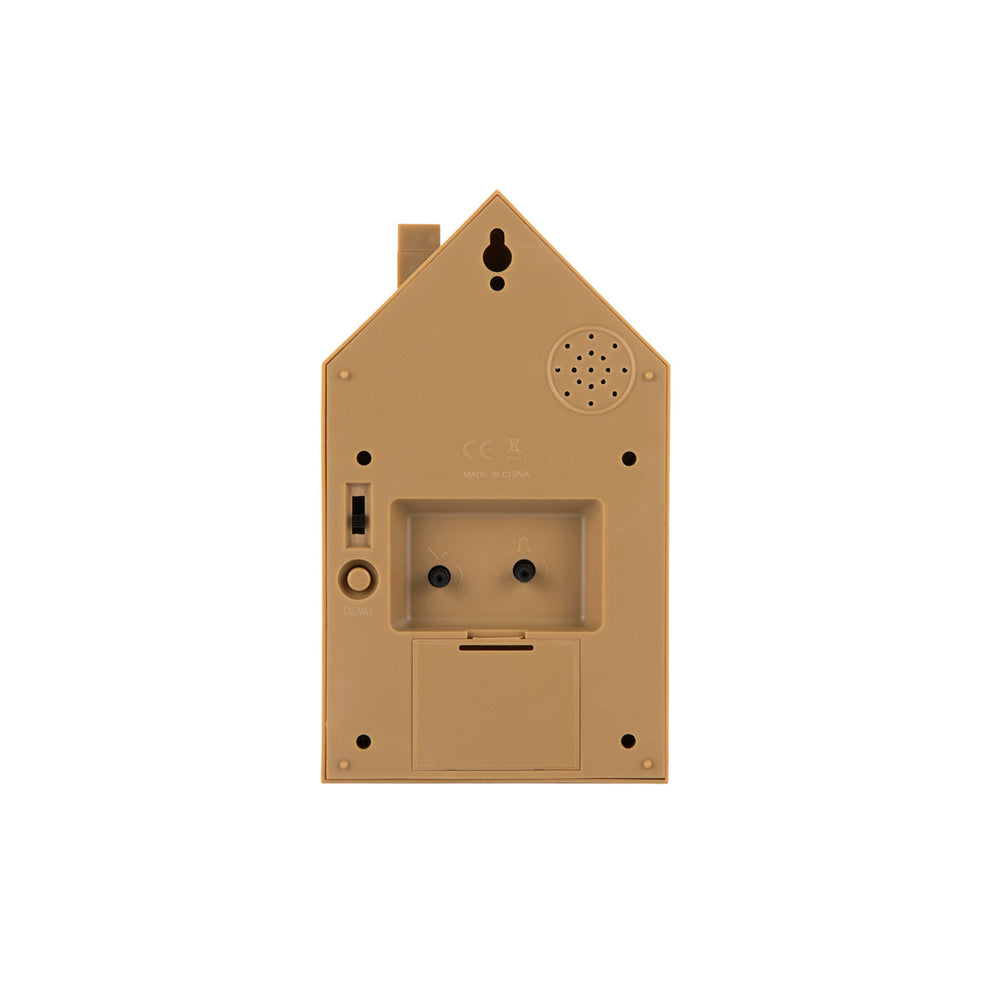 Oro Modern Cuckoo Alarm Clock - Mocha Brown