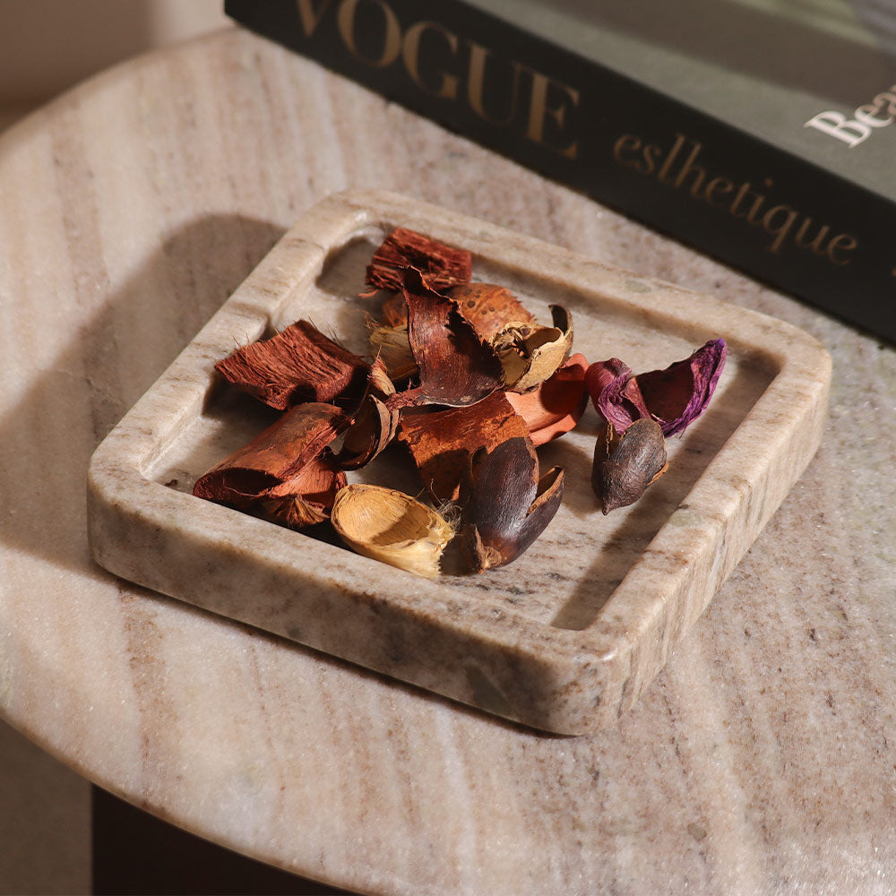 Alero Marble Trinket Tray - Desert