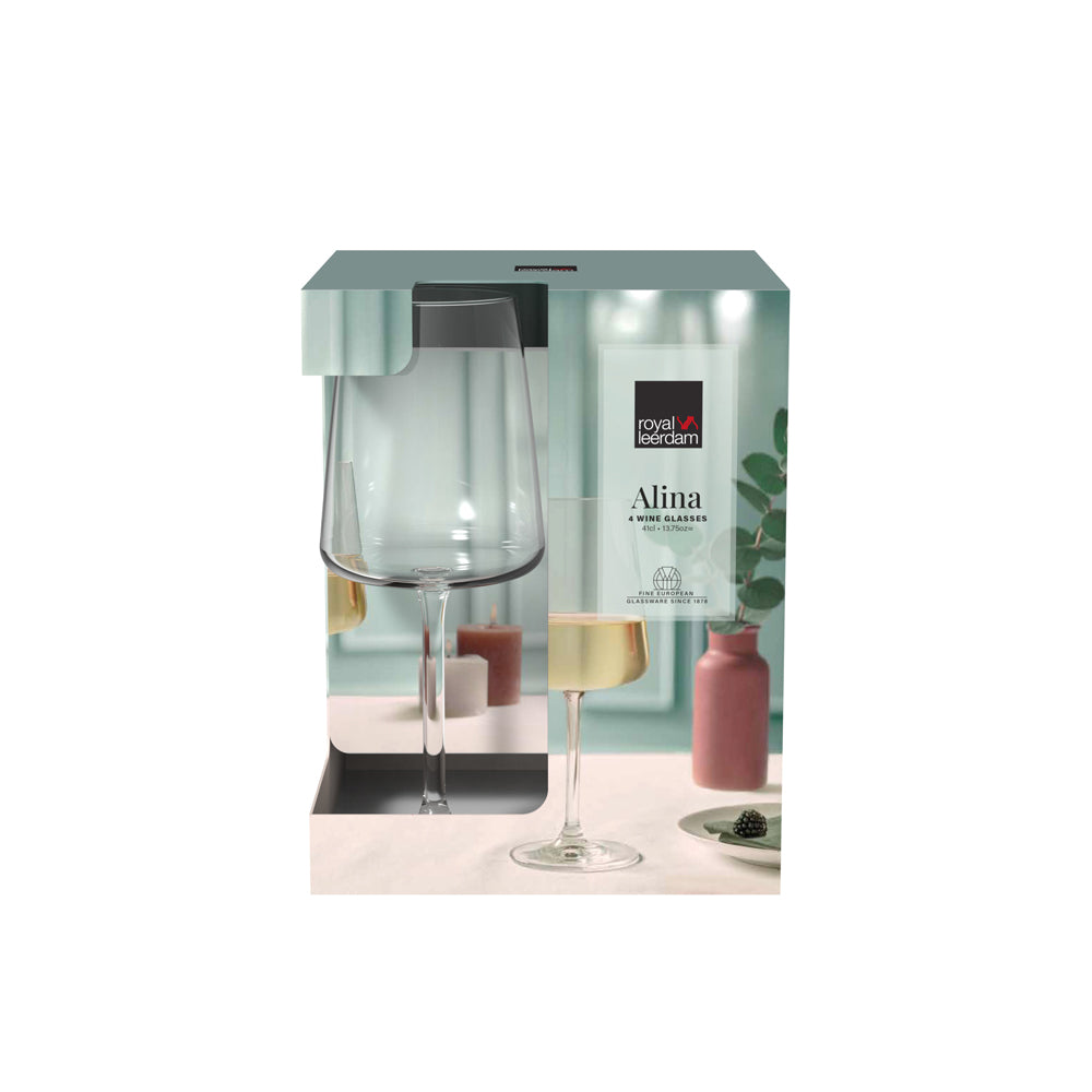 Alina White Wine Glasses 410ml, Set of 4