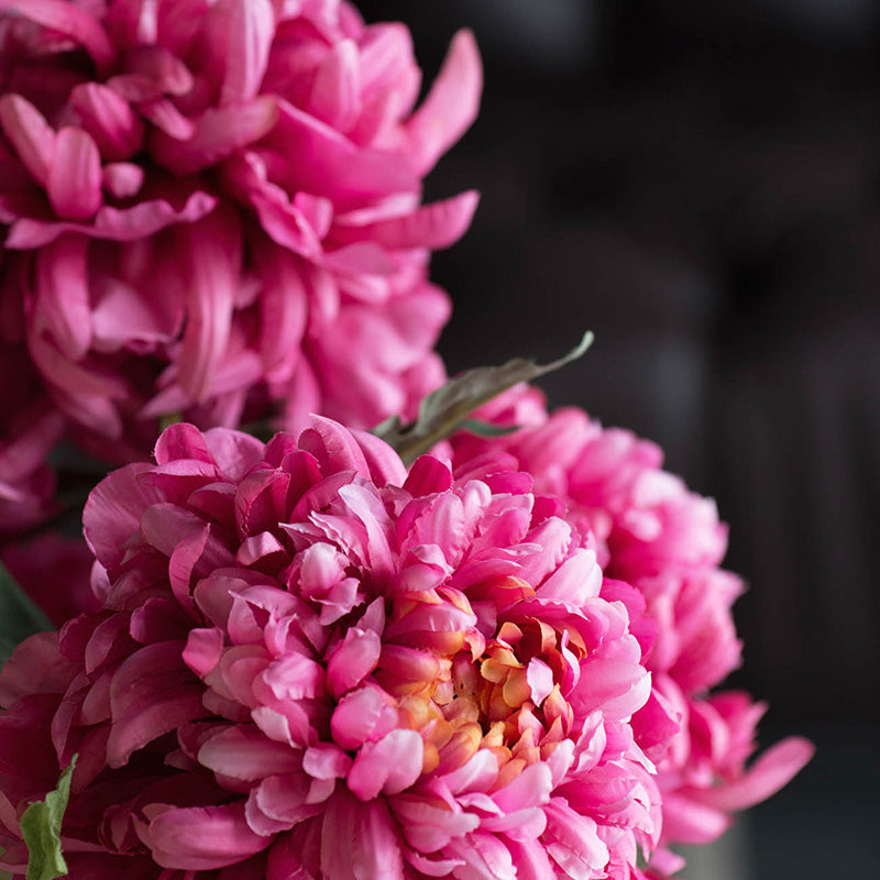 Allouise Chrysanthemum Faux Stem - Crimson