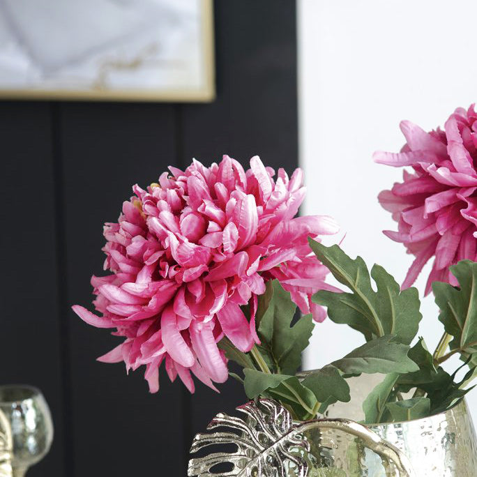 Allouise Chrysanthemum Faux Stem - Crimson