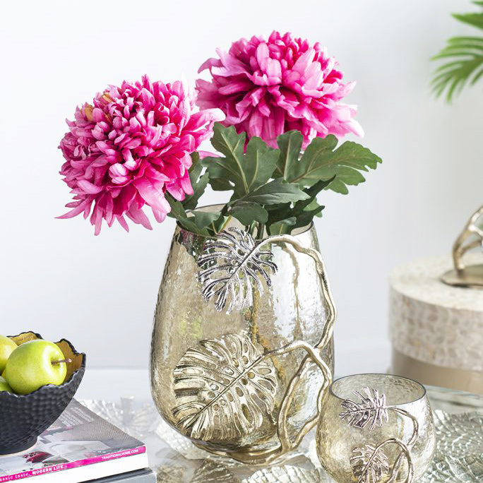 Allouise Chrysanthemum Faux Stem - Crimson