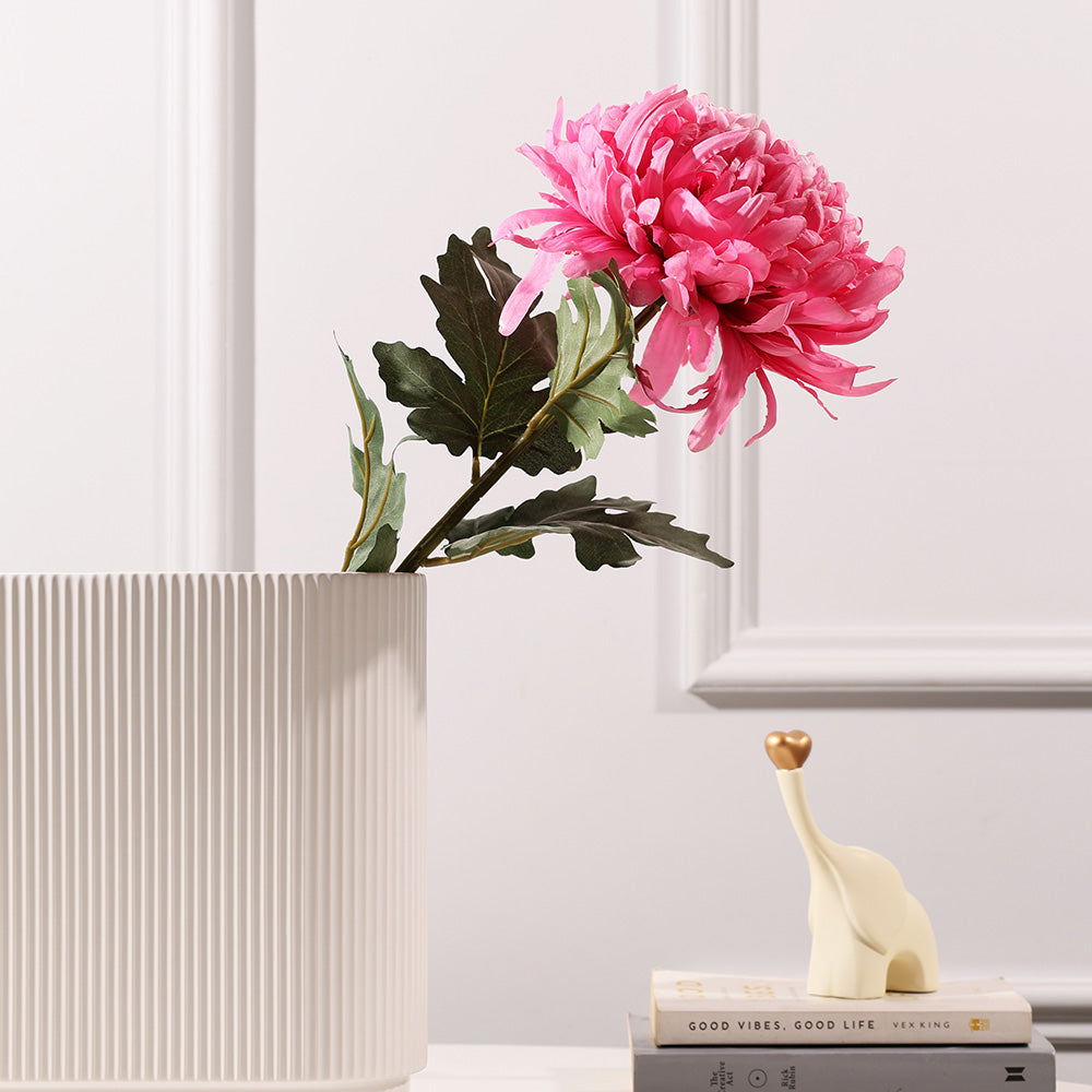 Allouise Chrysanthemum Faux Stem - Crimson