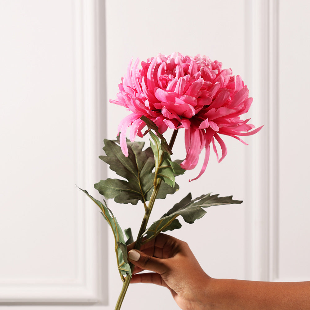 Allouise Chrysanthemum Faux Stem - Crimson