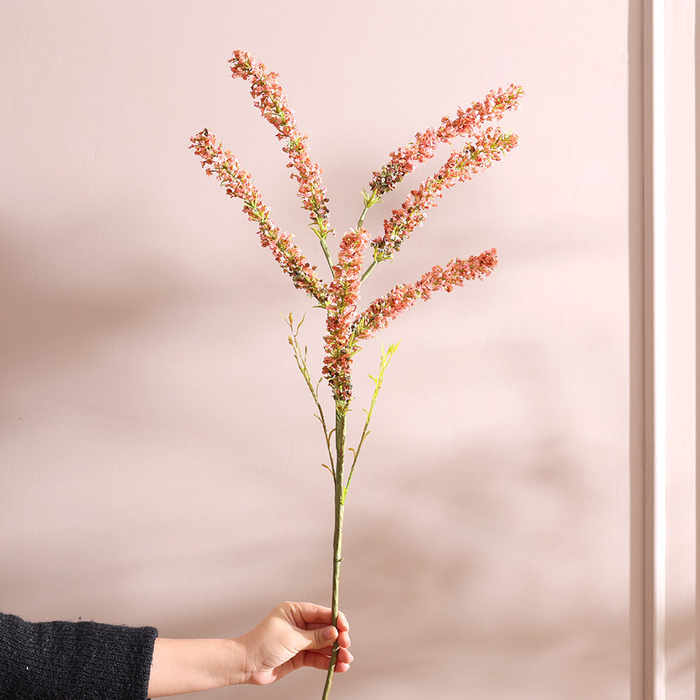 Amaranthus Faux Stem - Coral