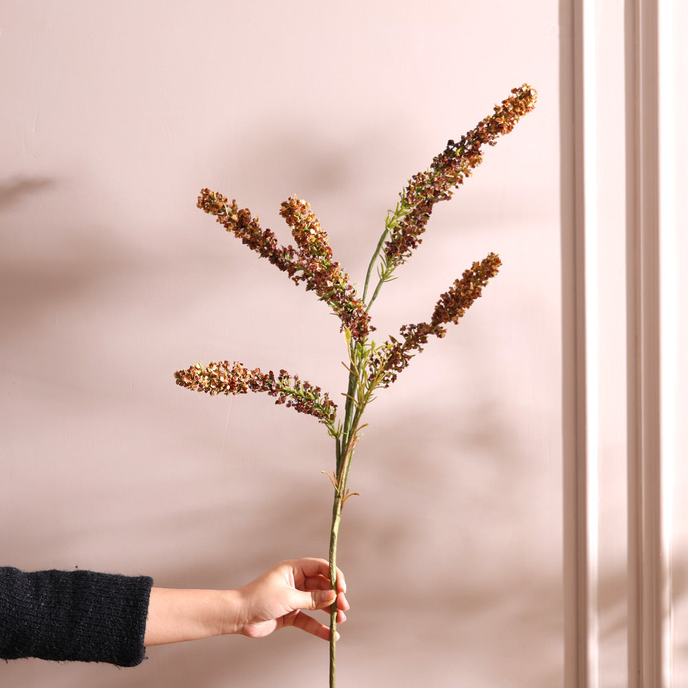 Amaranthus Faux Stem - Dark Brown