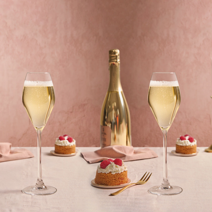 Amaris Flute Glasses 200ml, Set of 4