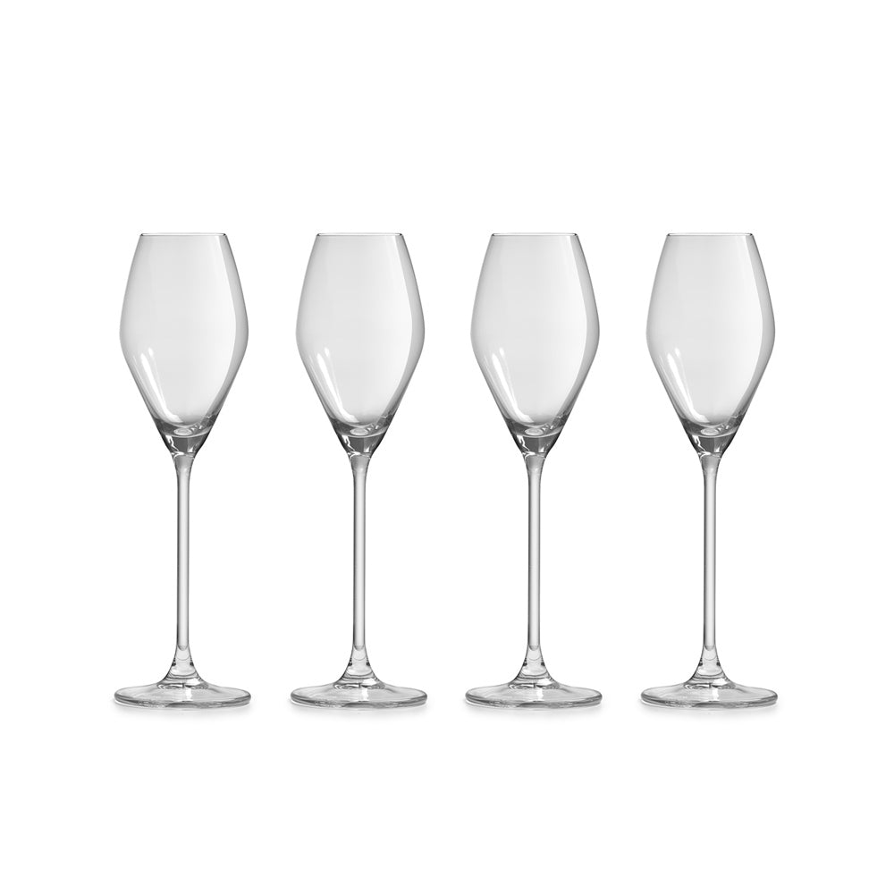 Amaris Flute Glasses 200ml, Set of 4