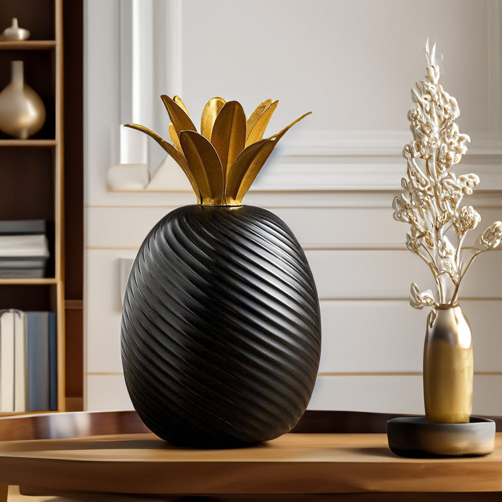Ananas Decorative Accent - Black