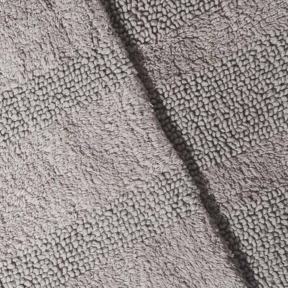 Ansa Striped Reversible Loop-Tufted Bathmat - Pebble Grey