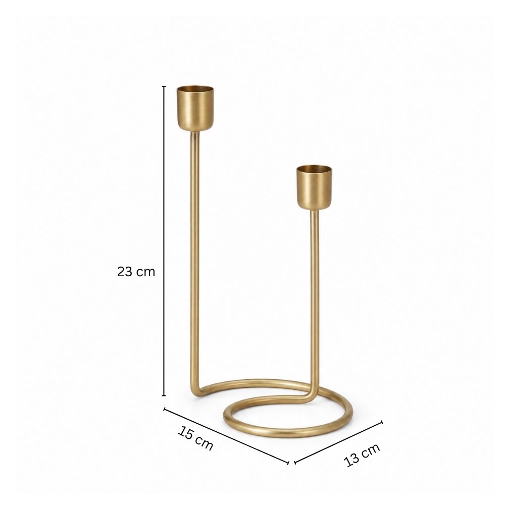 Anya Loop Candlestand - Gold
