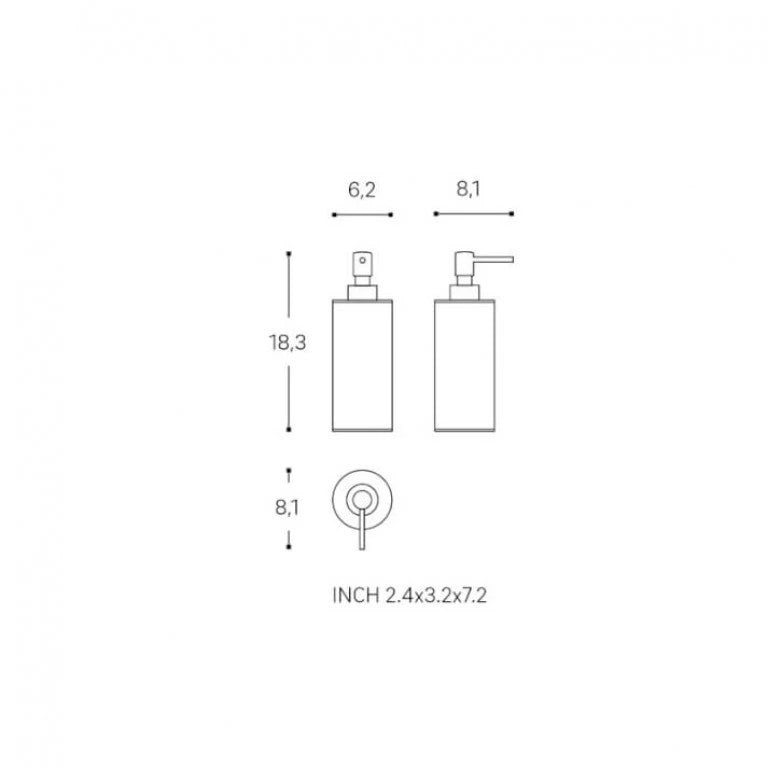 Architect SP Soap Dispenser - Copper