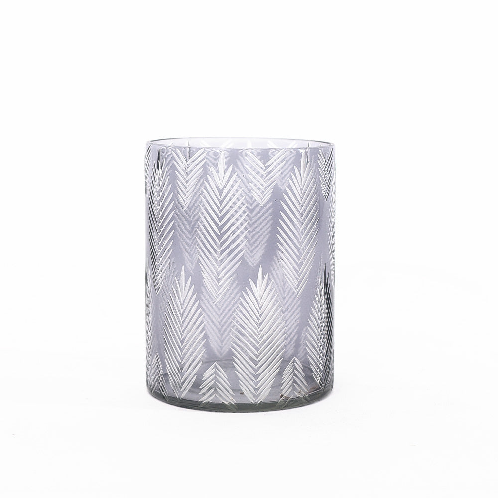 Vine Glass Hurricane - Smoke