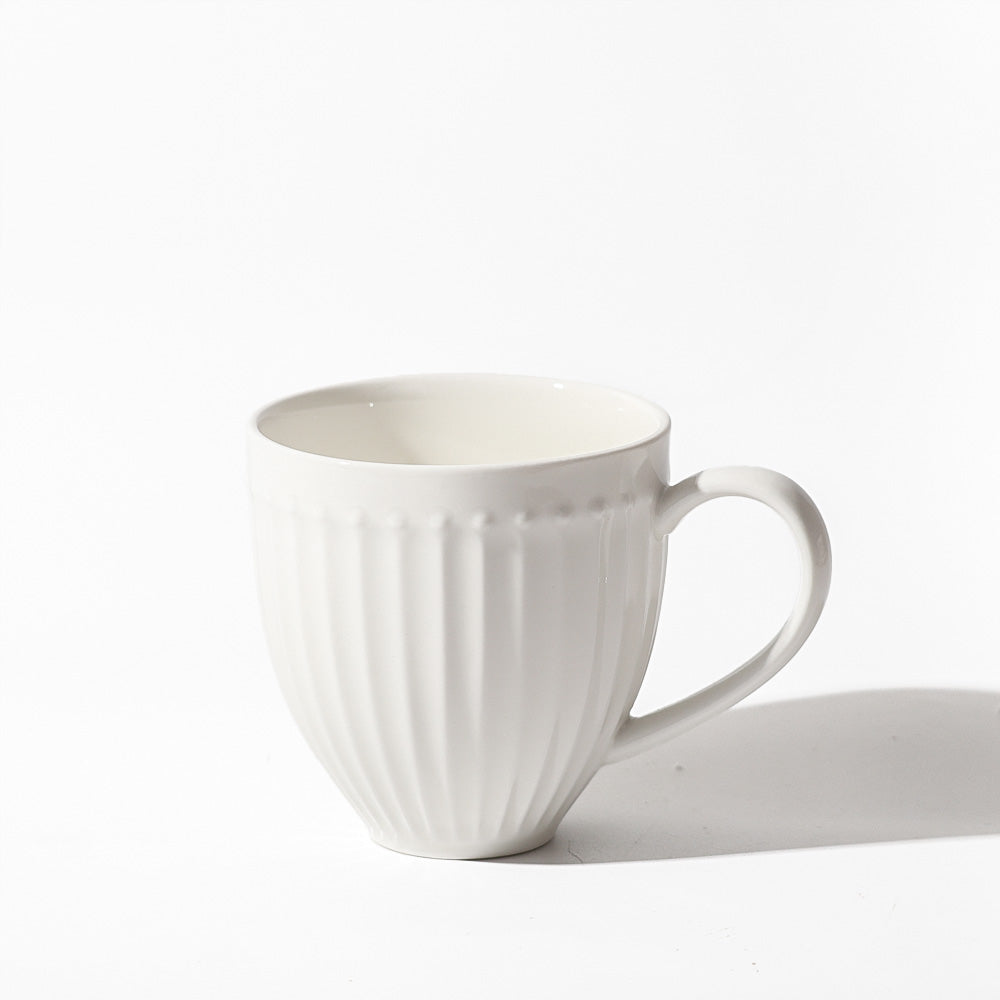 Aria Ceramic Coffee Mug - White