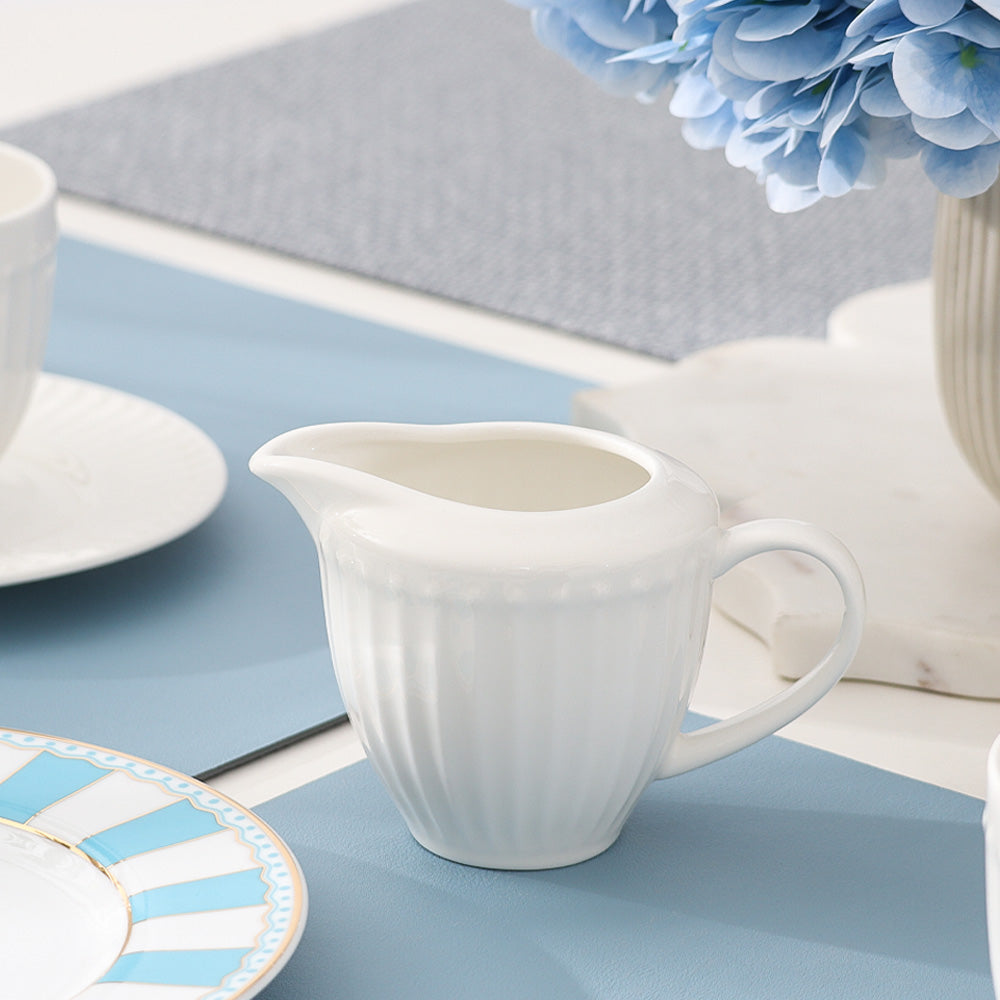 Aria Ceramic Milk Jug - White