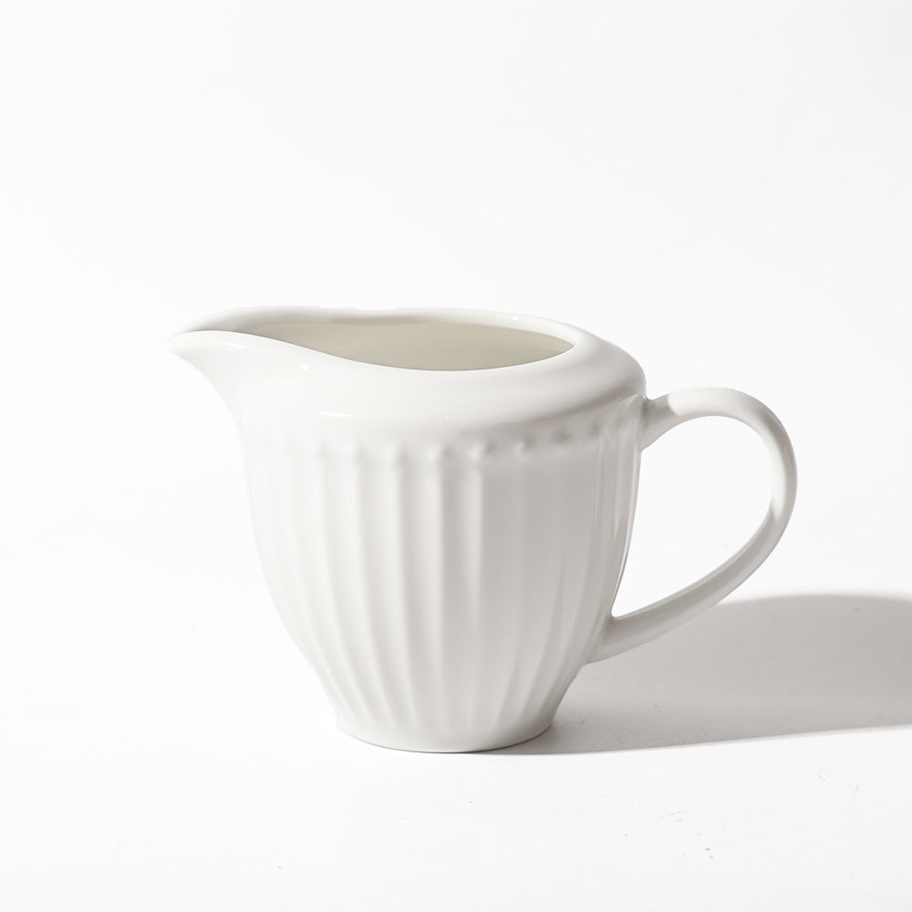 Aria Ceramic Milk Jug - White