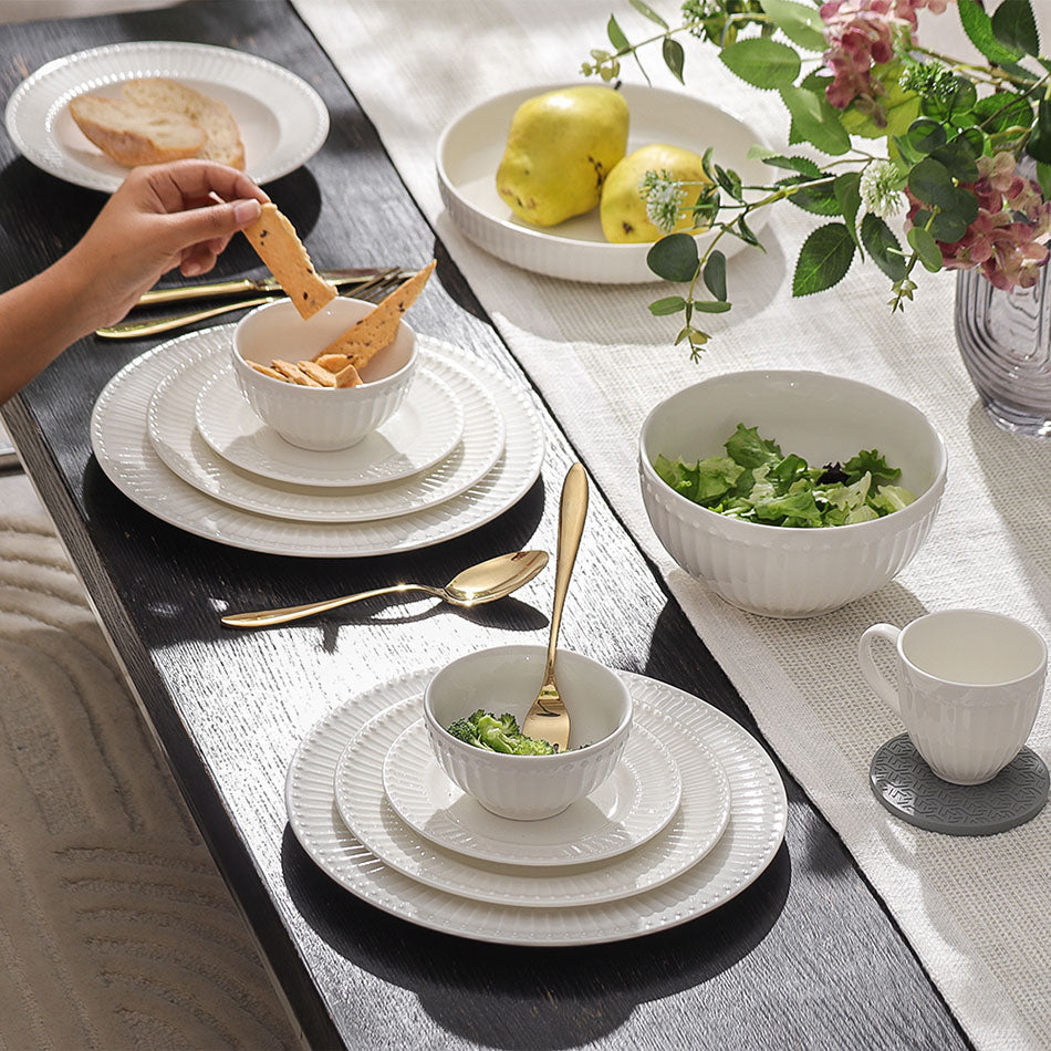 Aria Ceramic Small Plate - White
