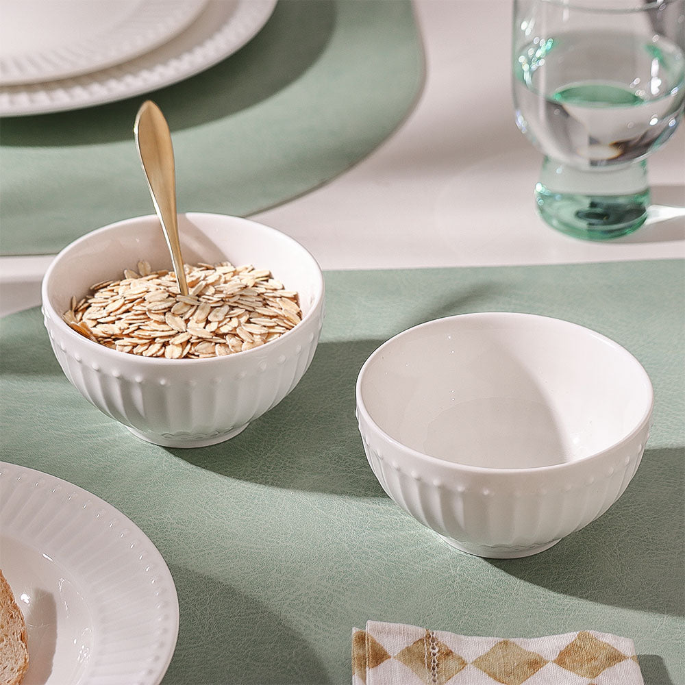 Aria Ceramic Small Bowl - White
