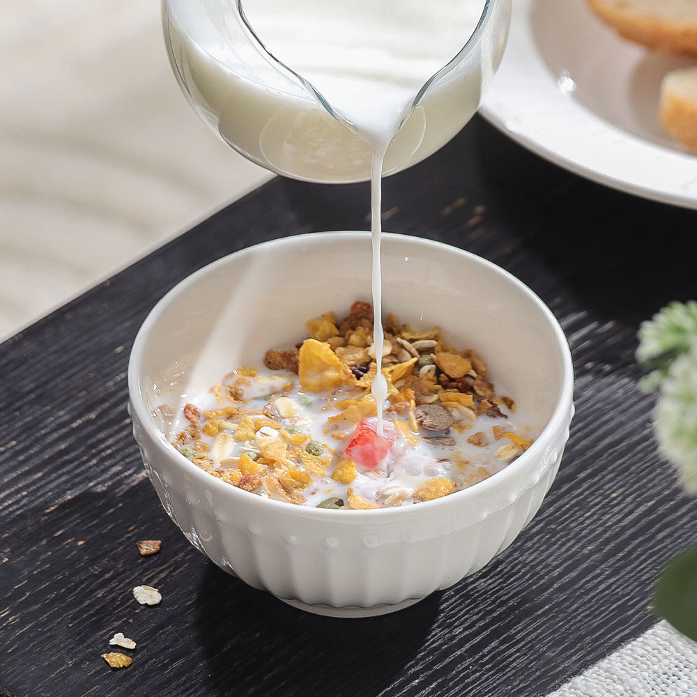 Aria Ceramic Small Bowl - White