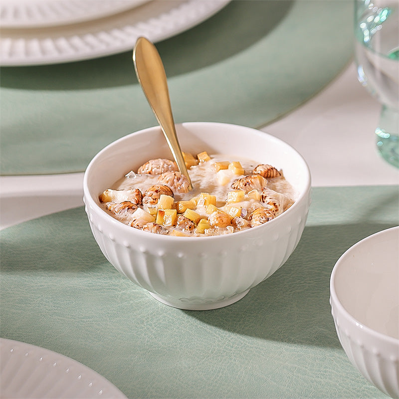 Aria Ceramic Small Bowl - White