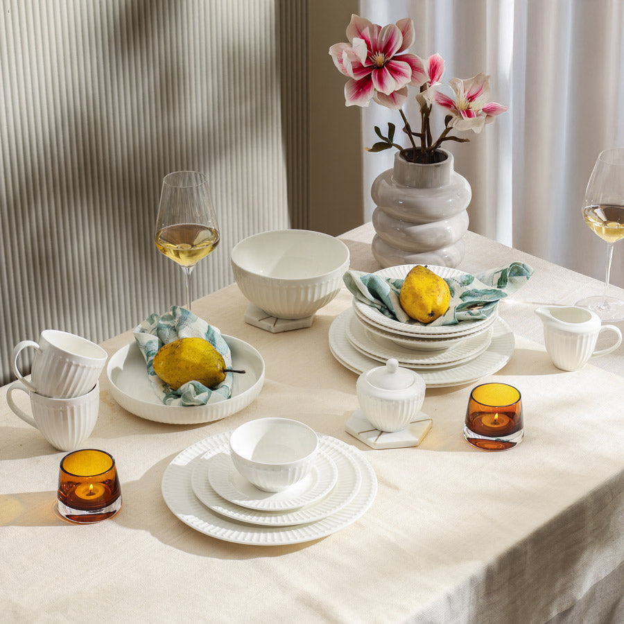 Aria Ceramic Small Bowl - White