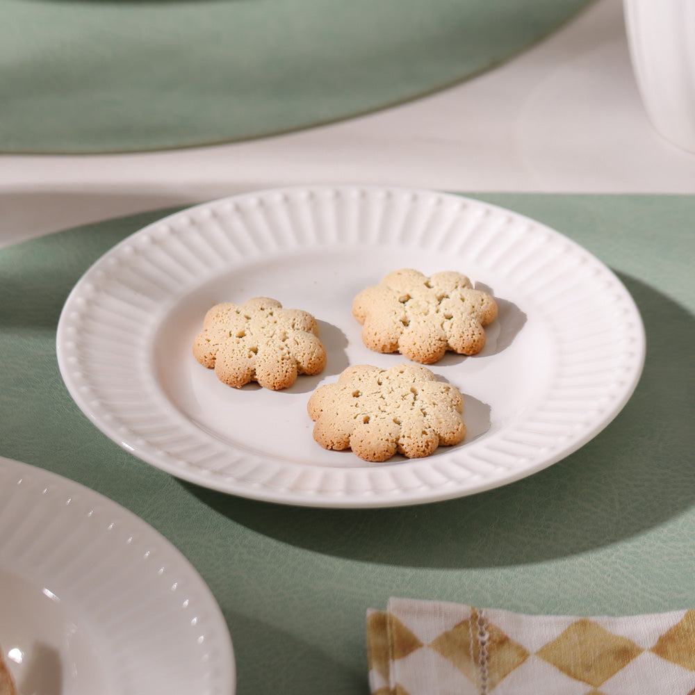 Aria Ceramic Small Plate - White